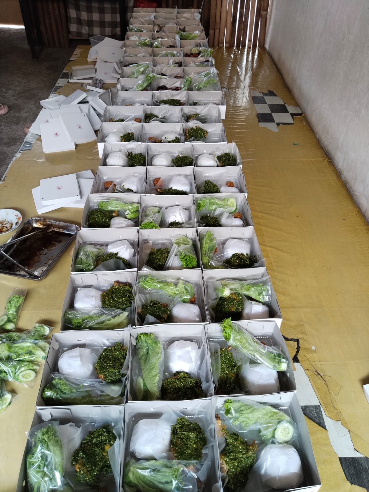 Paket Nasi Box Sedang (Box Putih) - Ikan